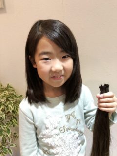 七五三後のカットするなら、髪の毛を寄付して子供のウィッグ作りませんか？