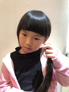 子供用のウィッグ（かつら）の為のヘアドネーション