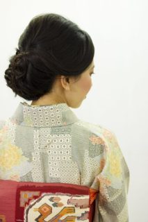 30代40代の為の着物に似合うヘアメイク