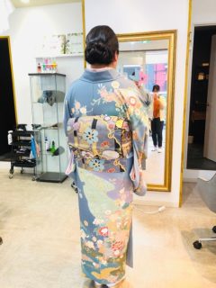 東松戸で七五三と着付けとヘアセット～40代・50代訪問着～