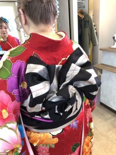 成人式の着付けと20代に似合うヘアセット・ヘアアレンジ♬～東松戸・銀座～