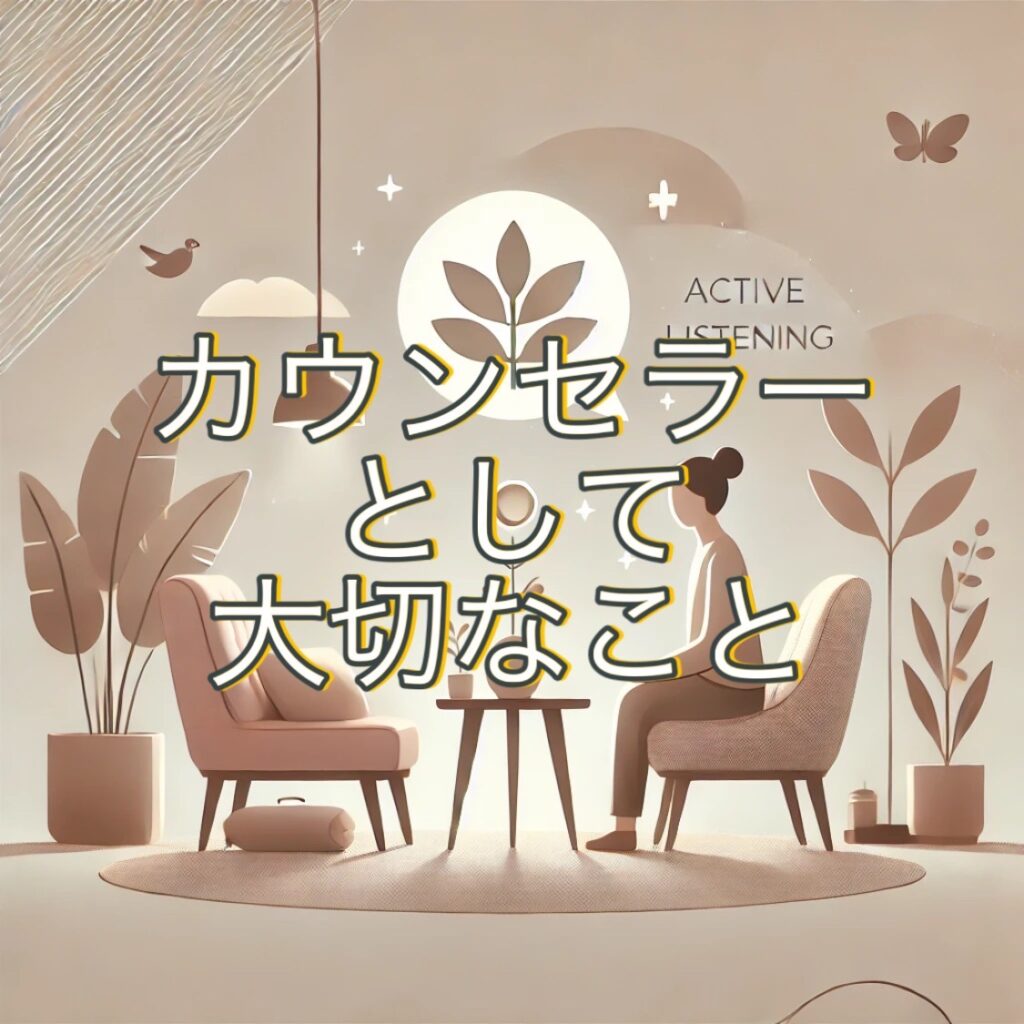 カウンセラーとして大切なこと